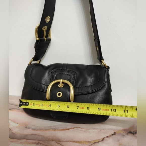 Coach F11840 Soho Leather Shoulder Bag Black Y2K - Picture 8 of 12